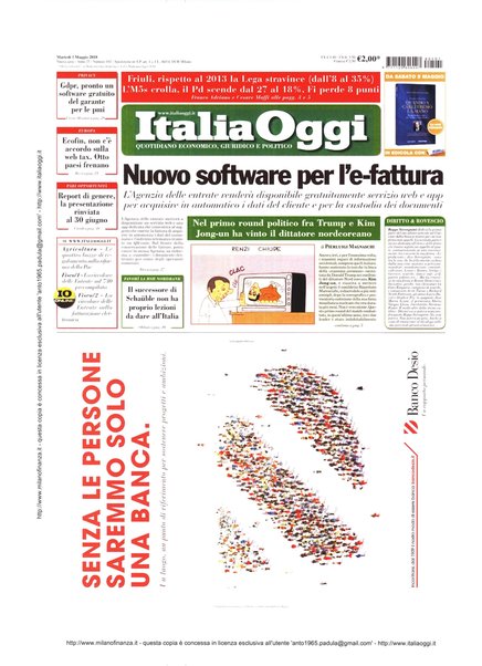 Italia oggi : quotidiano di economia finanza e politica